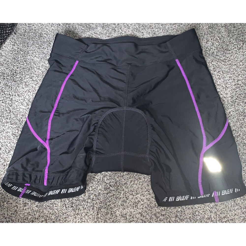 BALEAF CYCLING BICYCLE SHORTS WOMENS LARGE MOUNTAIN/ROAD BIKE SHORTS Black